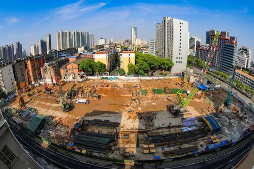 南昌地鐵4號線丁公路北站完成圍護結(jié)構(gòu)施工 圖